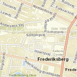 Frederiksberg Street Map