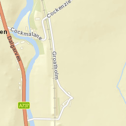 A737, Kilwinning, North Ayrshire KA13, UK Street Map