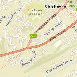 Strathaven Street Map