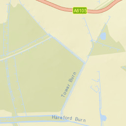 A6105, Gordon, Scottish Borders TD3, UK Street Map