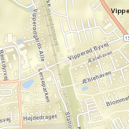 Vipperød Street Map