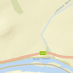 A698, Coldstream, Scottish Borders TD12, UK Street Map