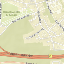 Brøndby Kommune Street Map