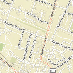 Saltcoats Street Map