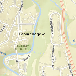 Lesmahagow Street Map