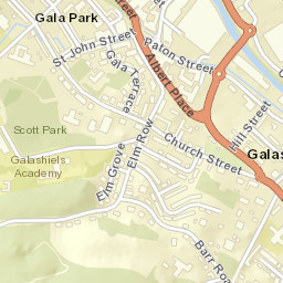 Galashiels Street Map