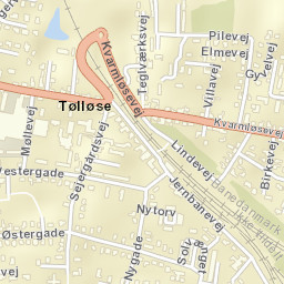 Tølløse Street Map