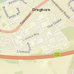 Dreghorn Street Map
