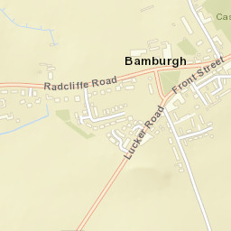 Bamburgh Street Map