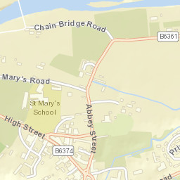 Abbey Street, Melrose, Scottish Borders TD6, UK Street Map