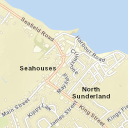 Seahouses Street Map