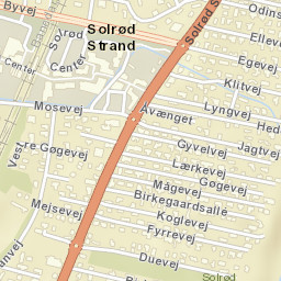 Solrød Strand Street Map