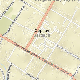 Sergach Street Map