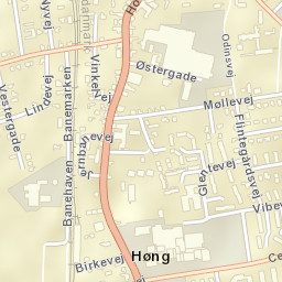 Høng Street Map