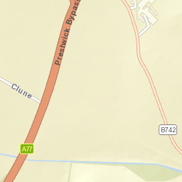 A77, Prestwick, South Ayrshire KA9, UK Street Map
