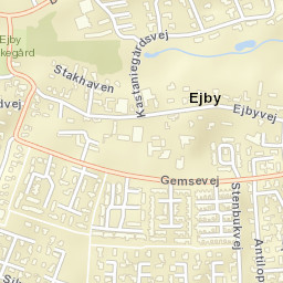 Ejby Street Map