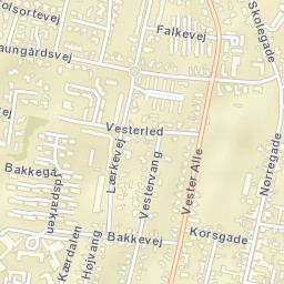 Vejen Street Map