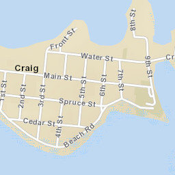 Craig Alaska Street Map