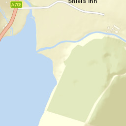 A708, Selkirk, Scottish Borders TD7, UK Street Map