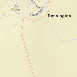 Rennington, Alnwick, Northumberland NE66, UK Street Map