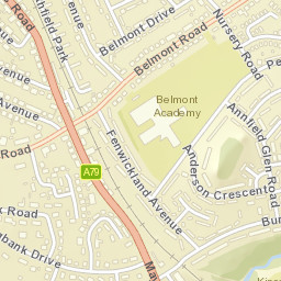 11-15 Belmont Rd, Ayr, South Ayrshire KA7, UK Street Map