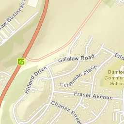 21 Eildon Road, Hawick, Scottish Borders TD9, UK Street Map