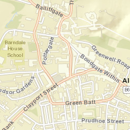 Alnwick Street Map