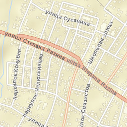 Kulebaki Street Map