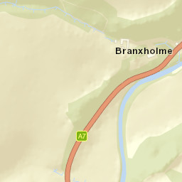 A7, Hawick, Scottish Borders TD9, UK Street Map