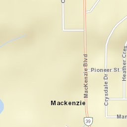 102-124 Crysdale Drive, Mackenzie, BC V0J Street Map