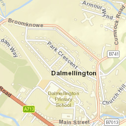 Dalmellington Street Map