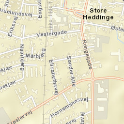 Store Heddinge Street Map