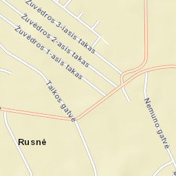 Rusnė Street Map
