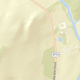 B709, Langholm, Dumfries and Galloway  Street Map