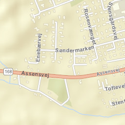 Glamsbjerg Street Map