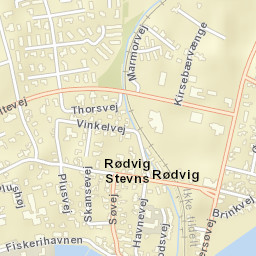 Rødvig Street Map