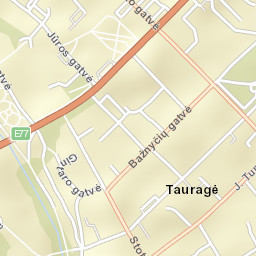 Taurage Street Map