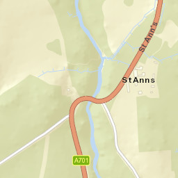 A701, Lockerbie, Dumfries and Galloway Street Map