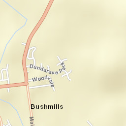 Bushmills Street Map