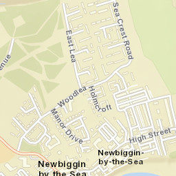 Newbiggin-by-the-Sea Street Map