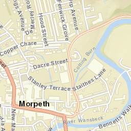 Morpeth Street Map
