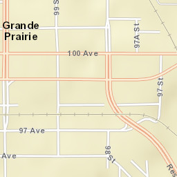 100 Street, Grande Prairie, AB T8V 0R9 Street Map