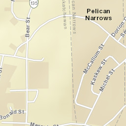 Pelican Narrows Street Map