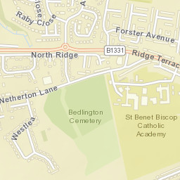 Alnwick Drive, Bedlington, Northumberland NE22, UK Street Map
