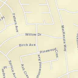 Tumbler Ridge Street Map