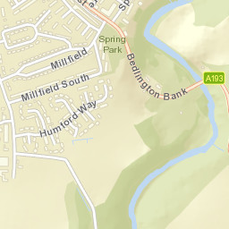 Bedlington Bank, Bedlington, Northumberland Street Map