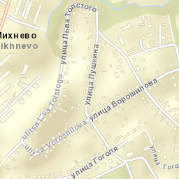 Mikhnëvo Street Map