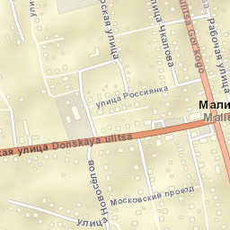 Malino Street Map