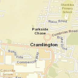 Cramlington Street Map