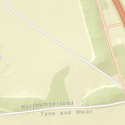 Blagdon, South Lodge (N-bound), Newcastle upon Tyne, Northumb Street Map